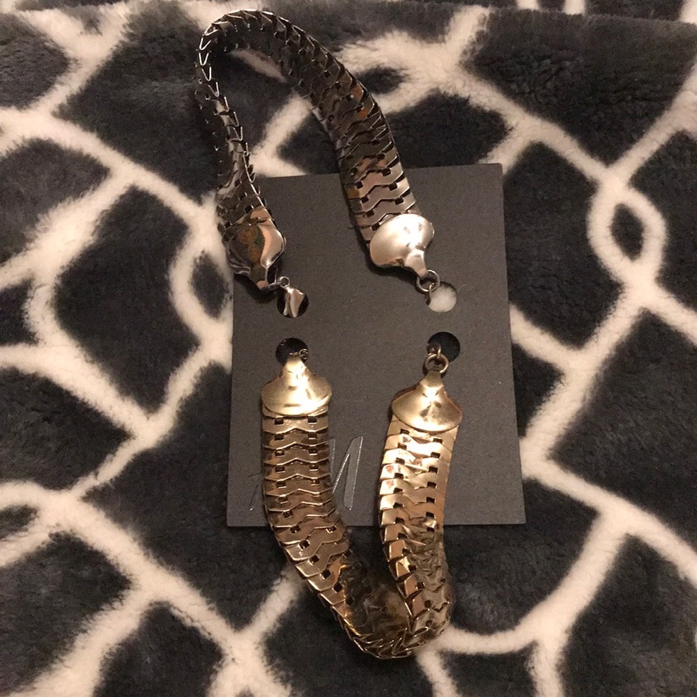 2 link bracelets (adjustable) silver & gold